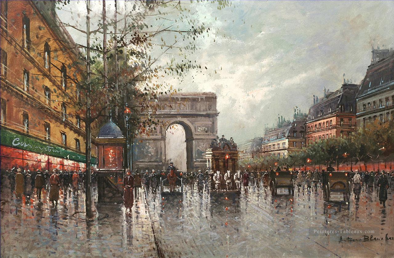 Antoine Blanchard Larc de triomph Parisien Peintures à l'huile